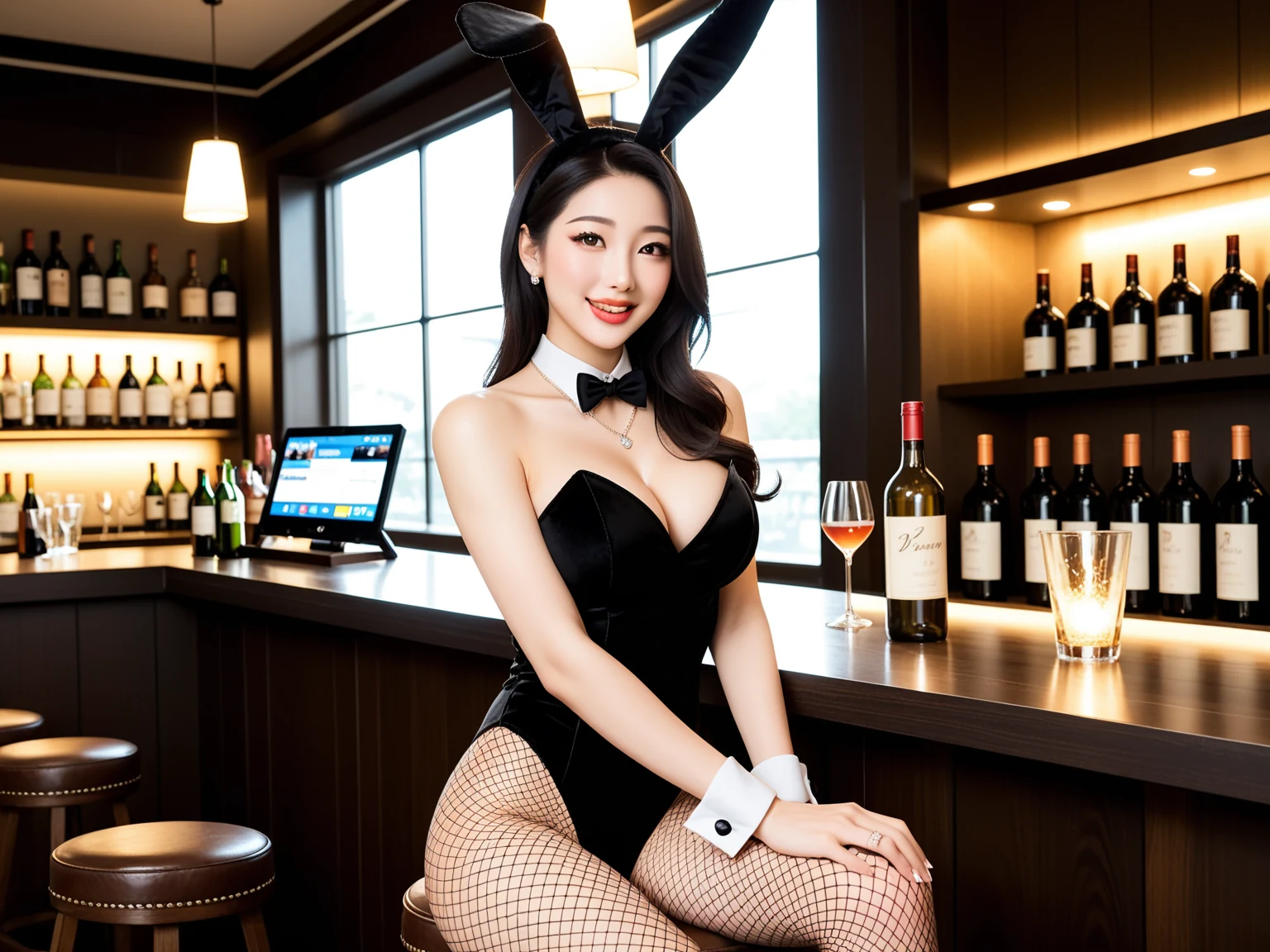 たまらん｜バニーガールのバー誘惑｜無料AIエロ画像30枚 2/30
