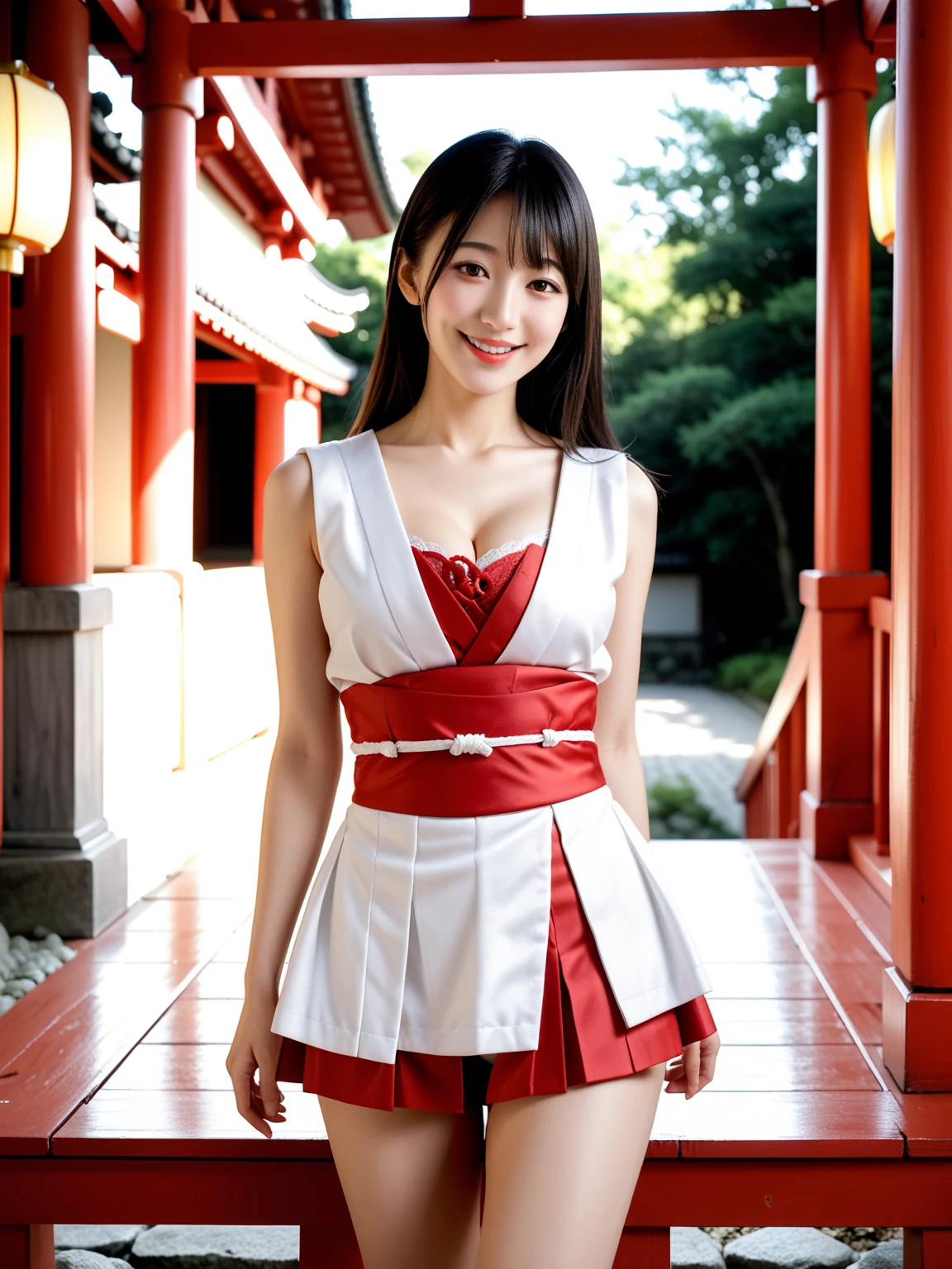 たまらん｜巫女の神社誘惑｜無料AIエロ画像32枚 13/32