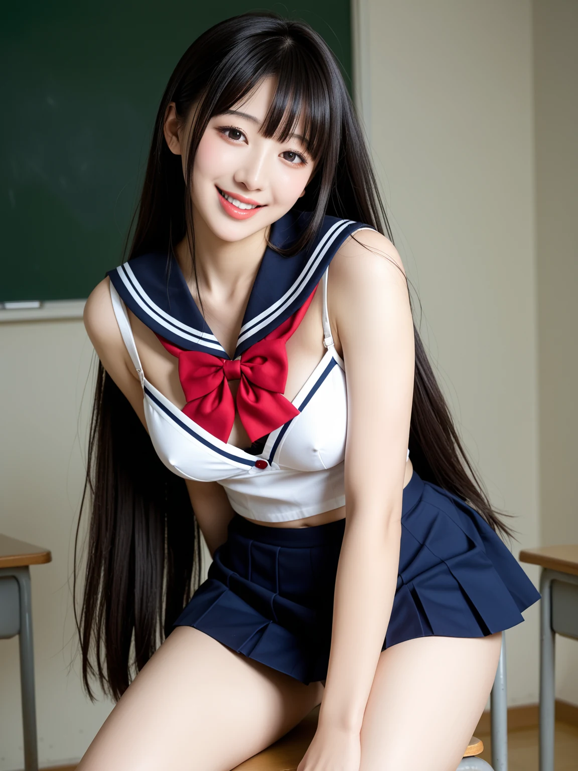 Hot: Sailor Schoolgirl Classroom Seduction — Free AI Porn 28 Pics (18+) 6/28
