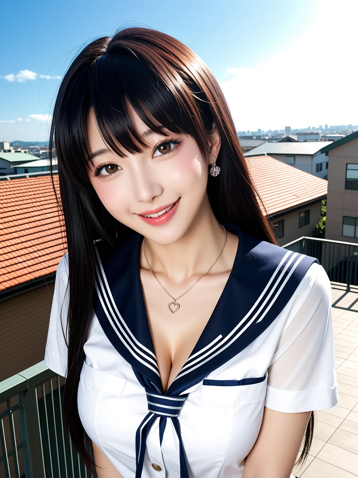Hot: Uniform Schoolgirl Rooftop Seduction — Free AI Porn 31 Pics (18+) 4/31
