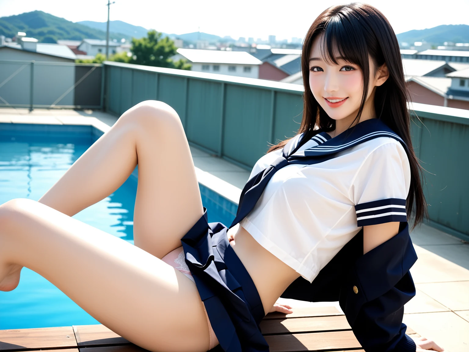 Hot: Uniform Schoolgirl Rooftop Seduction — Free AI Porn 31 Pics (18+) 21/31