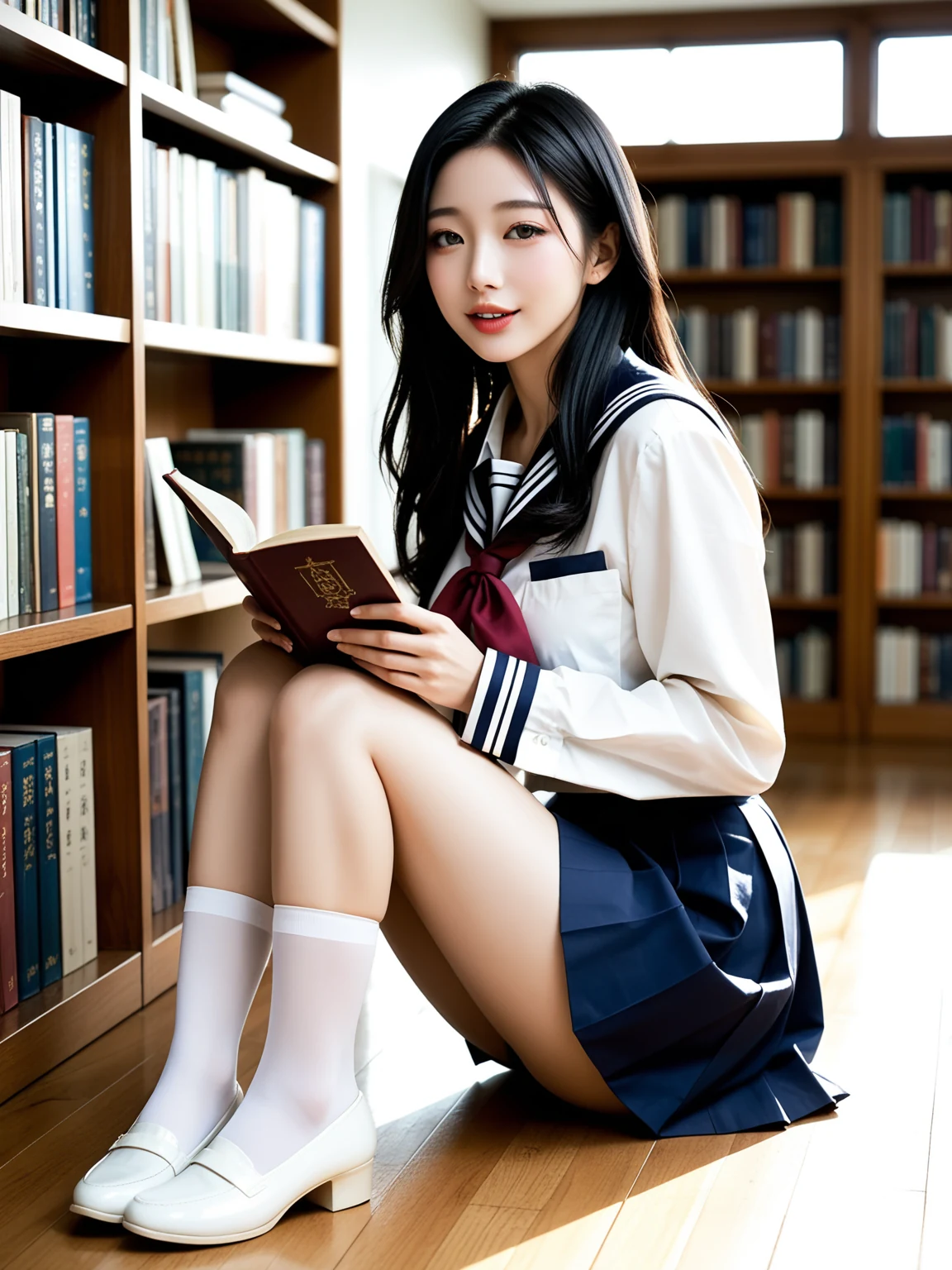 Hot: Schoolgirl Library Seduction — Free AI Porn 28 Pics (18+) 4/28