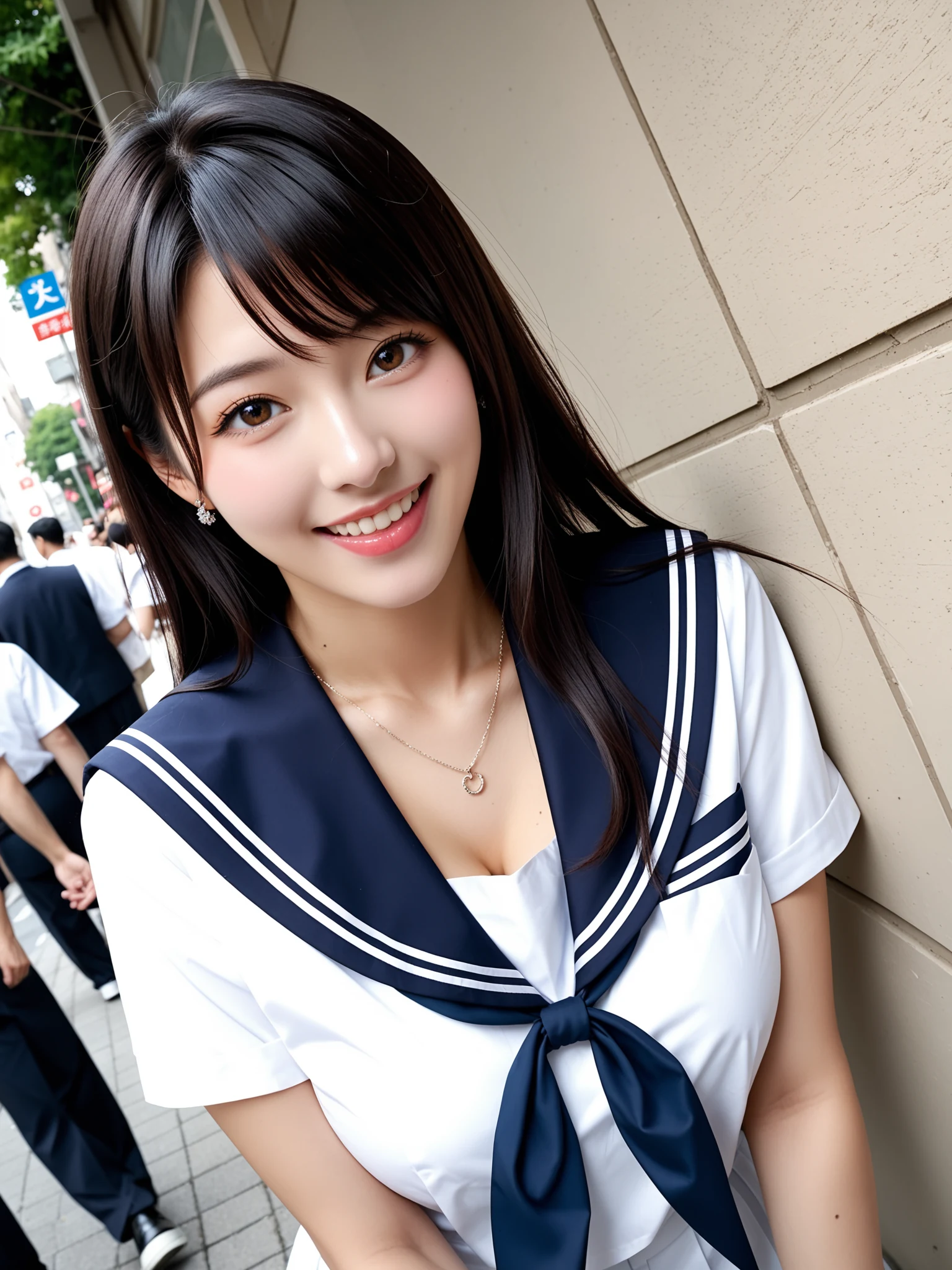 パンチラ天国｜制服JK通学路パンチラ盗撮｜無料AIエロ画像28枚