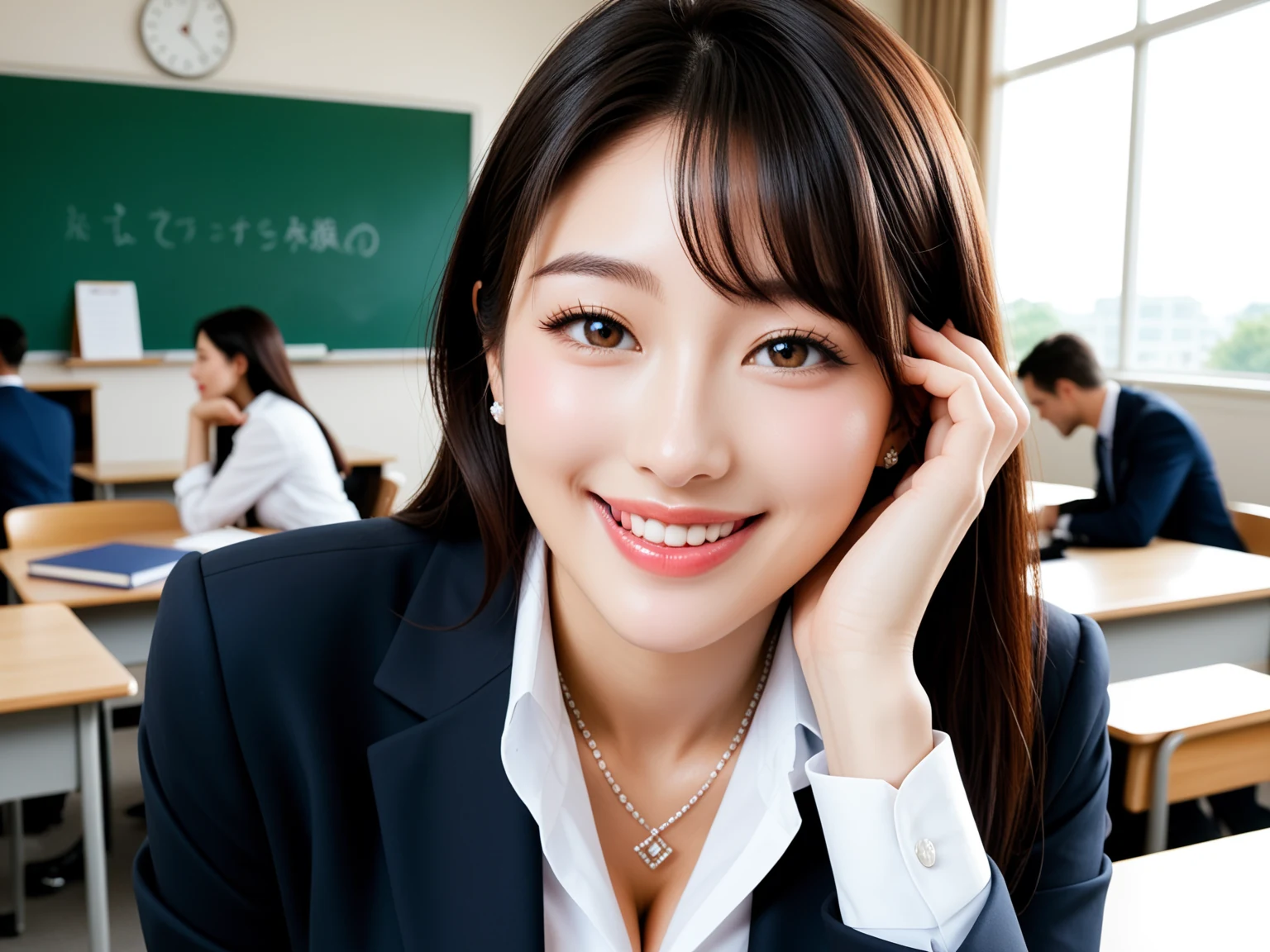 Addictive: Suit Teacher Classroom Seduction — Free AI Porn 28 Pics (18+) 4/28